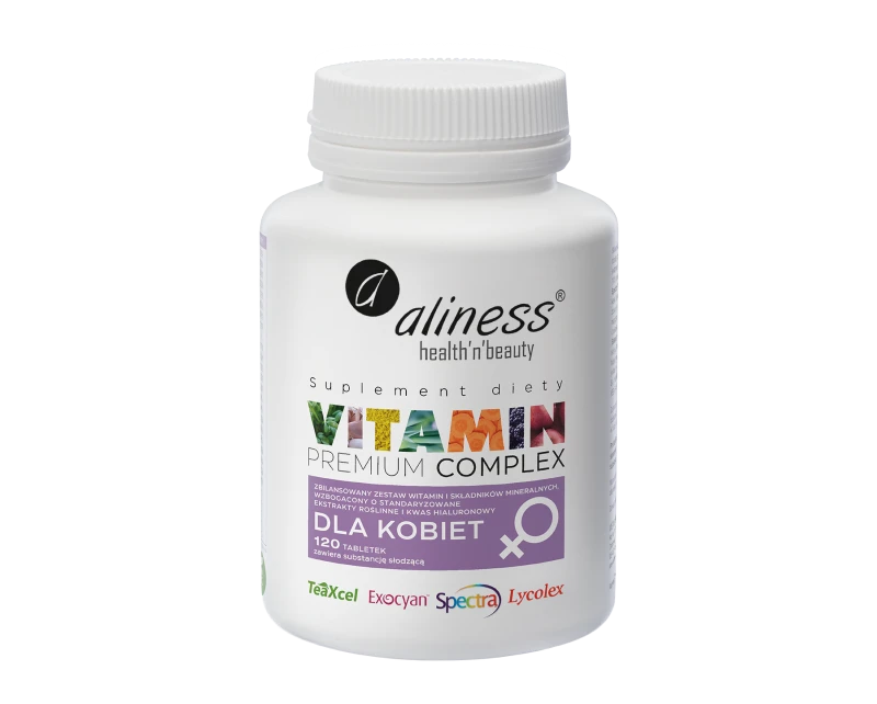 Premium Vit. Complex dla kobiet, Aliness - 120 tabl.