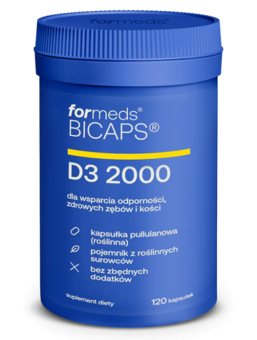 BICAPS D3 2000 120 kapsułek ForMeds